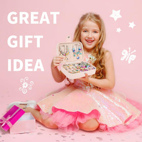 Pink Sofier travel box ready for portable, mess-free craft sessions