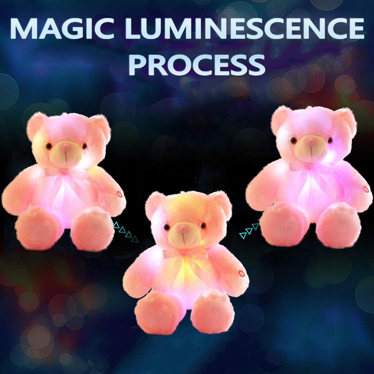 Sofipal easy-clean teddy bear ready for playtime and bedtime.