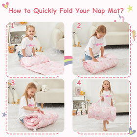 Softan nap mat with blanket included for instant cozy rest