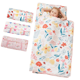 Softan Toddler Nap Mat Roll for easy travel and compact storage.