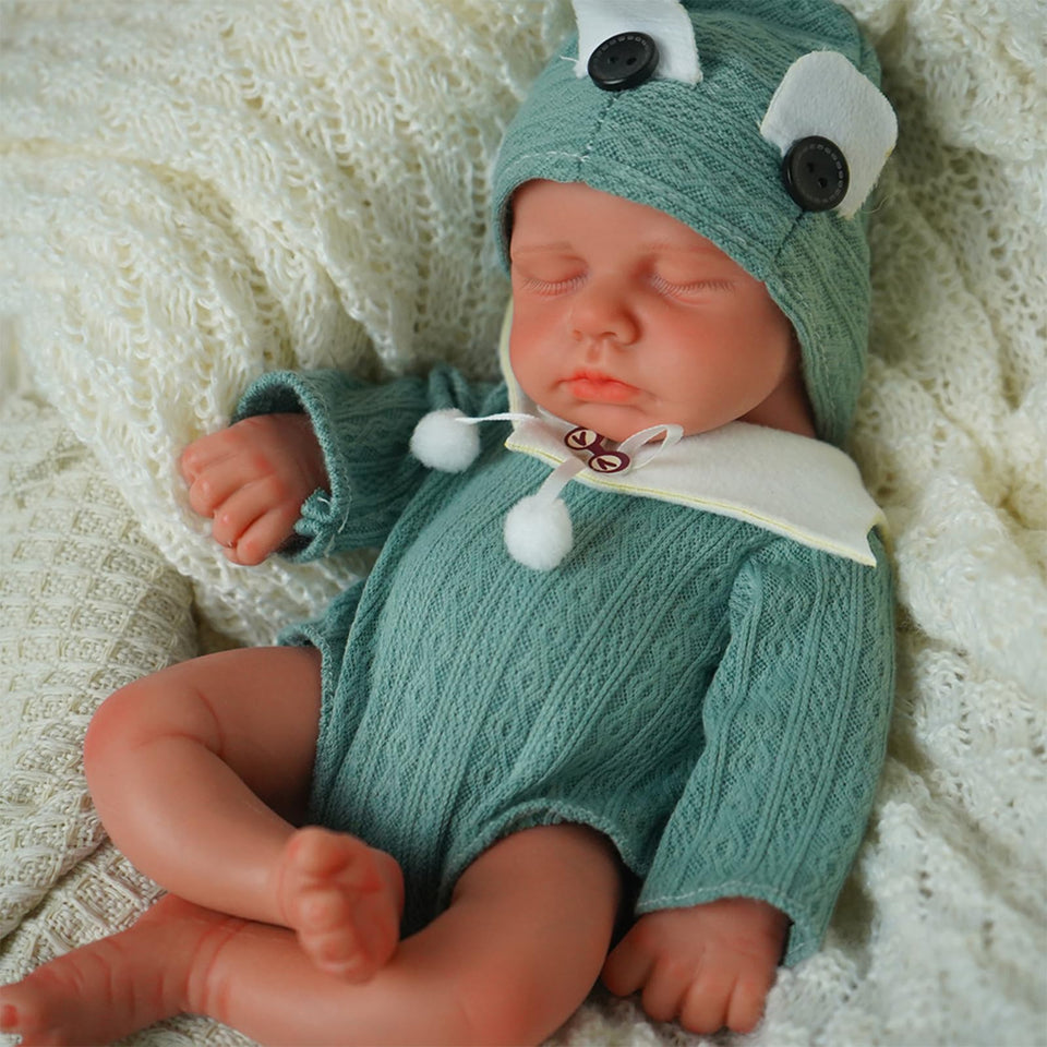 SoftMARY 12-inch full silicone reborn for lifelike cuddling and handling.