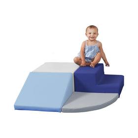 SoftScape Corner Climber front view showing compact, safe indoor play setup.