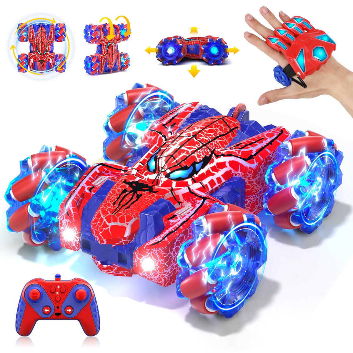 SOGAWEBB Spider gesture-sensing RC car front view with intuitive control