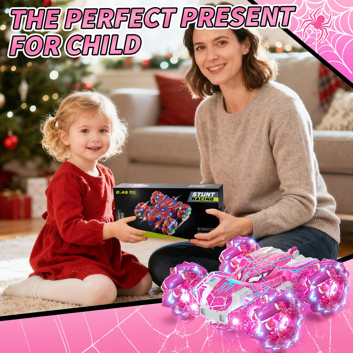 SOGAWEBB Spider RC Car packaging presents an ideal gift.