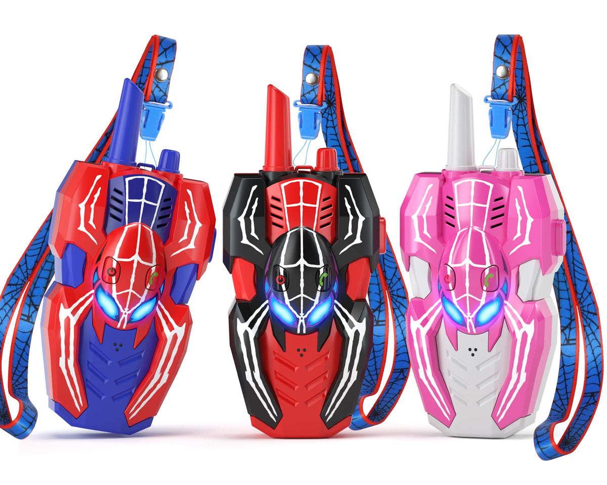 SOGAWEBB kids walkie talkies 3-pack front view for easy group play outdoors
