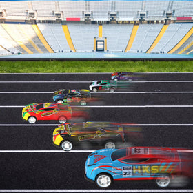 Soi-Meme pull back cars in action move quickly without batteries.