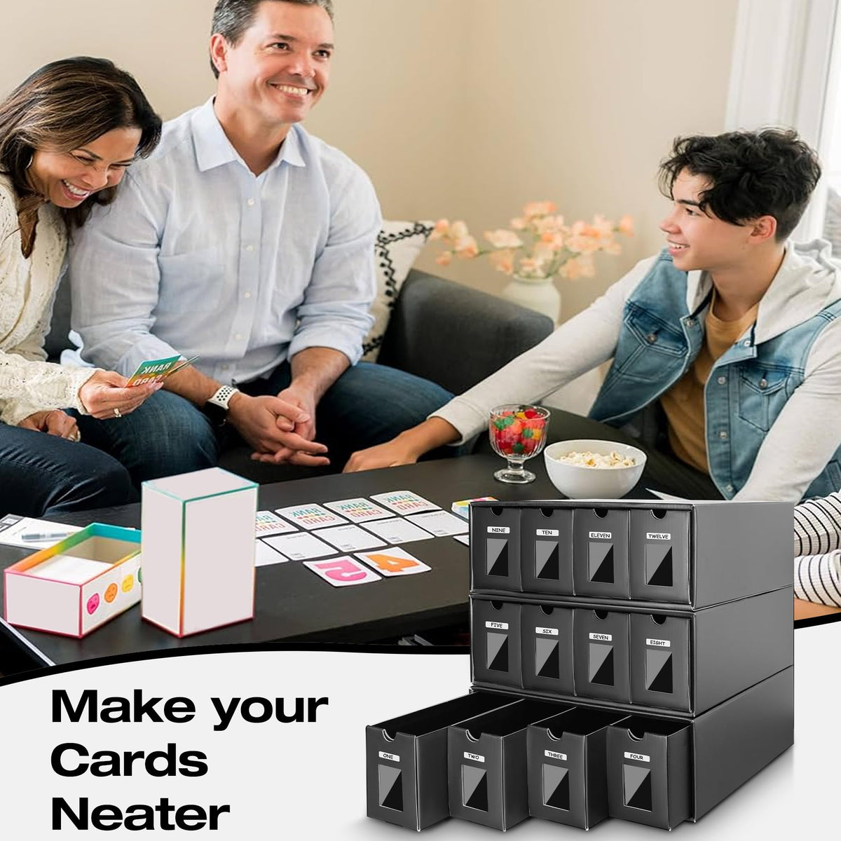 Solbor card organizer suitable for MTG, TCG, and sports cards.