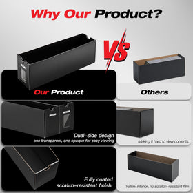 Solbor scratch-resistant coating protects valuable cards with a refined finish.