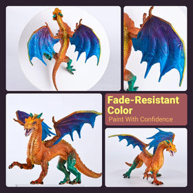 SOLDAY safe plastic dragon toys designed for kid-friendly crafting