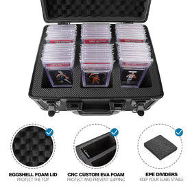 SolidCase display-friendly case designed for showcasing collections at events.