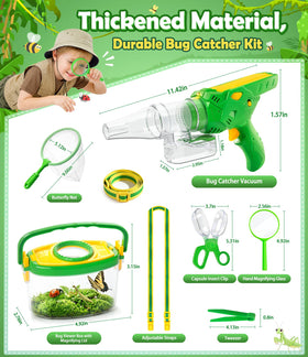 Soliehoo built-in LED light aids night bug catching.
