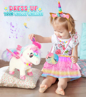 SOLIEHOO accessory bag keeps unicorn jewelry neatly organized