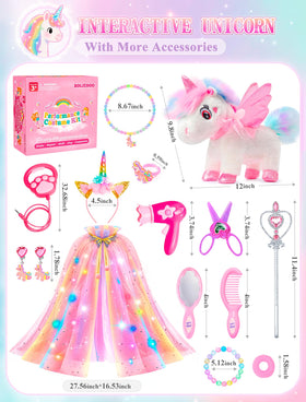 SOLIEHOO unicorn toy storage box—keep accessories organized after playtime.