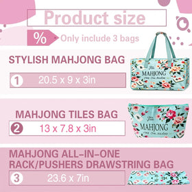 Sollkatte mahjong tile bag highlights organized tile storage and easy access on game nights.
