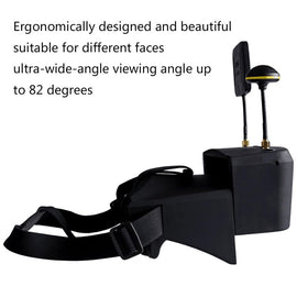 SoloGood EV800D FPV goggles 40-channel auto-search for quick channel selection.