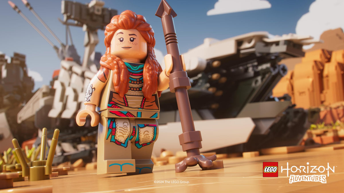 Solutions 2 Go LEGO Horizon Adventures customization screen shows personalized characters and home.