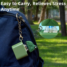SOMAREM Frog Croaking Keychain compact size fits bags and pockets.