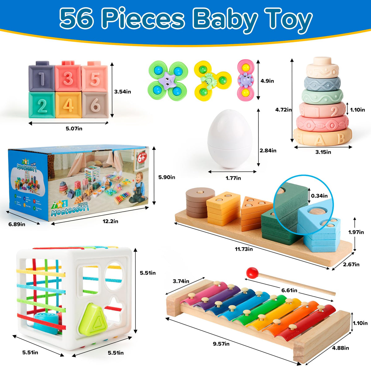 Somastung gift-ready Montessori toy set helps toddlers grow creativity and focus