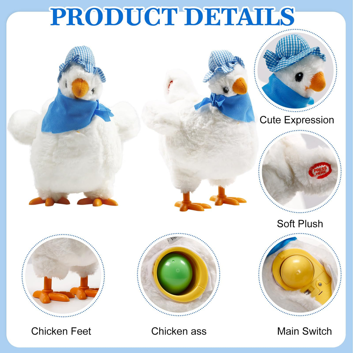 SOMOYA chicken eggs-dispensing feature enabling interactive Easter fun