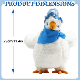 SOMOYA chicken toy with battery compartment for easy setup