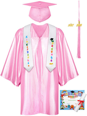SOMSOC graduation set with cap and gown for preschool ceremonies, effortless dressing