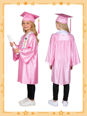 SOMSOC white stole printed GRADUATE and Kindergarten for a polished look