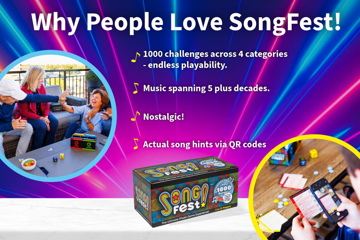 SongFest packaging and contents highlight included components.