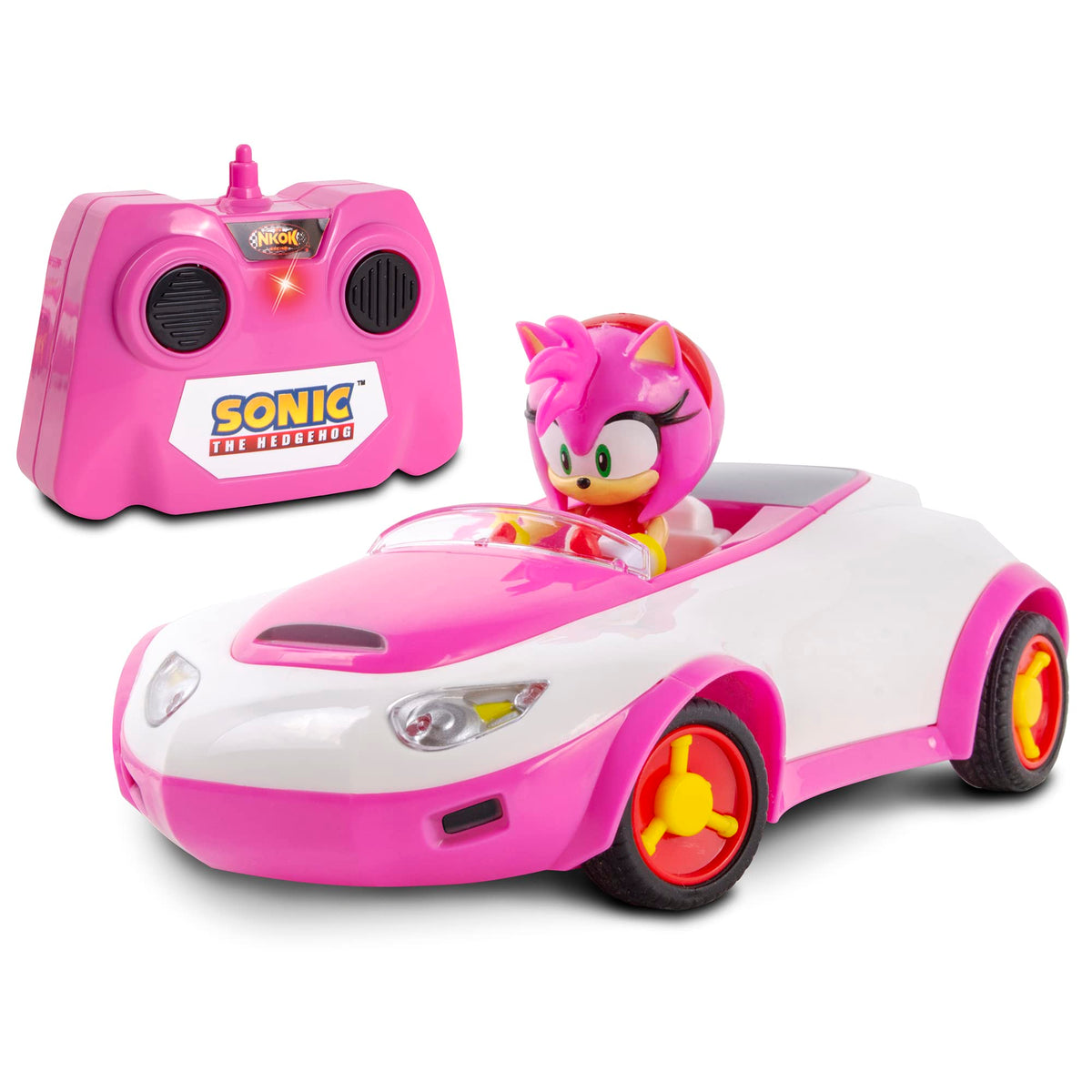 Sonic Amy Rose RC car front view with display-ready details