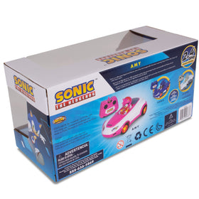 Sonic Amy Rose RC car length 6.5 inches highlights compact design