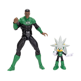 Sonic The Hedgehog Silver Green Lantern figure 2.5-inch ready for display and poseability.