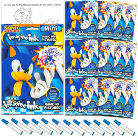 Sonic the Hedgehog mess-free coloring set cover for kids' creative play.
