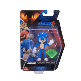 Sonic The Hedgehog 5-inch figure in a dynamic pose with Emerald Wave #3
