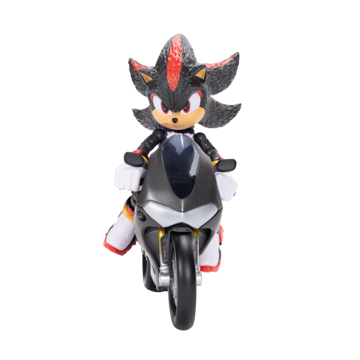 Sonic 3 Movie figure and motorcycle posed for action scenes.