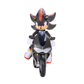 Sonic 3 Movie figure and motorcycle posed for action scenes.