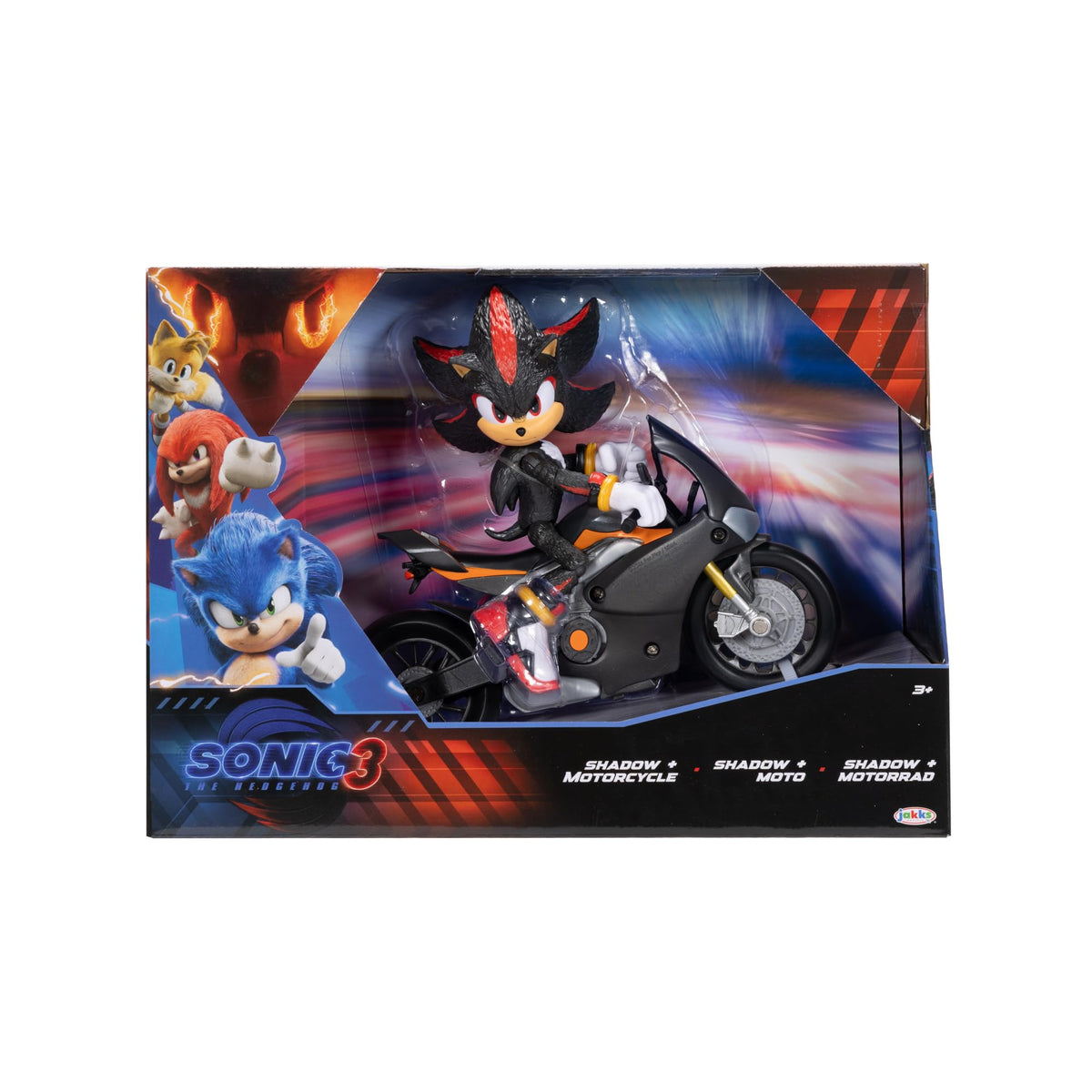 Sonic 3 Movie figure ready for play on any surface.