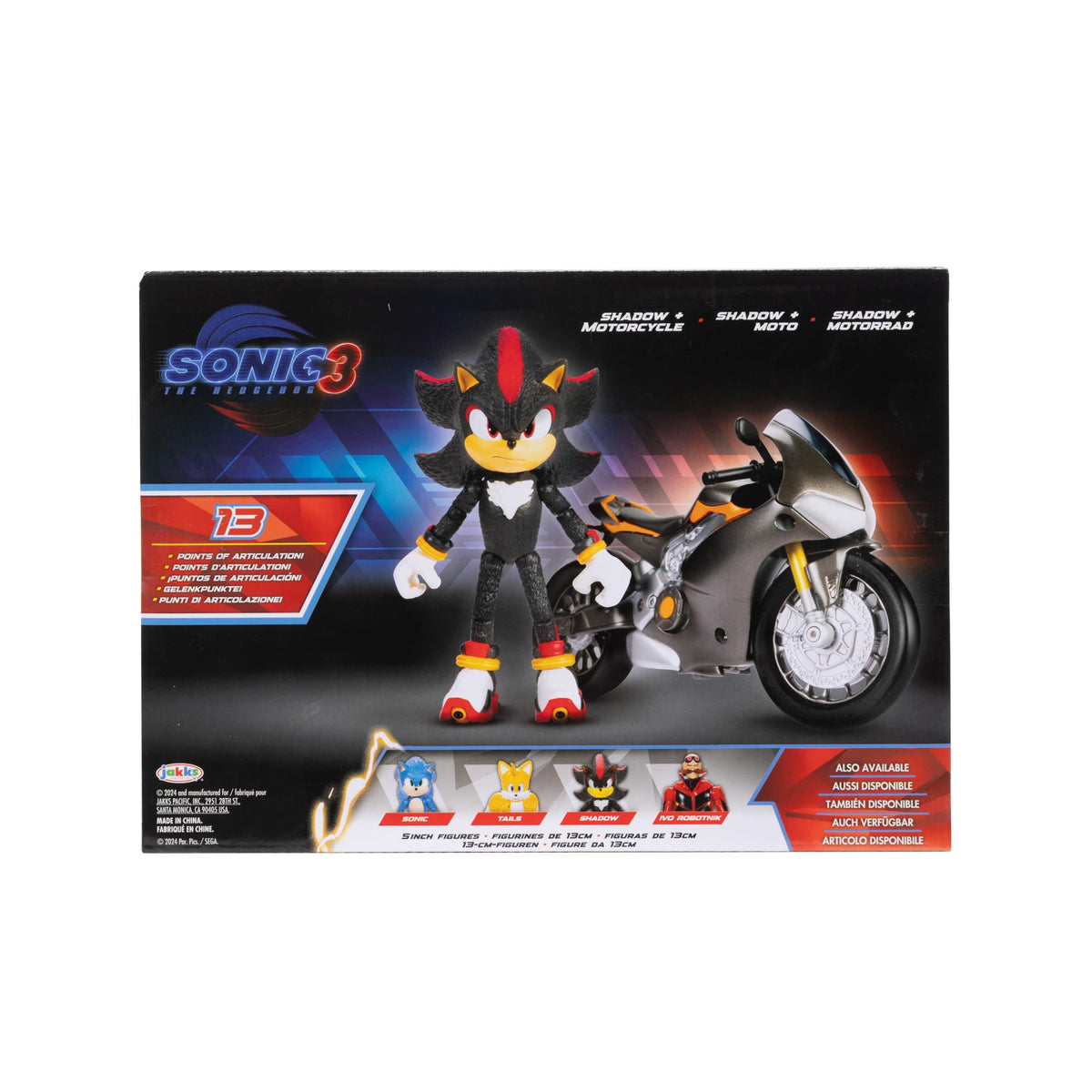 Sonic 3 Movie packaging image for shelf display.