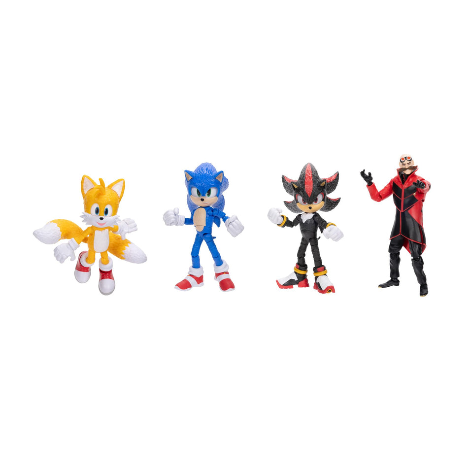 Sonic The Hedgehog 3 Movie 5-Inch Sonic figure offers movie-authentic details for display and play.