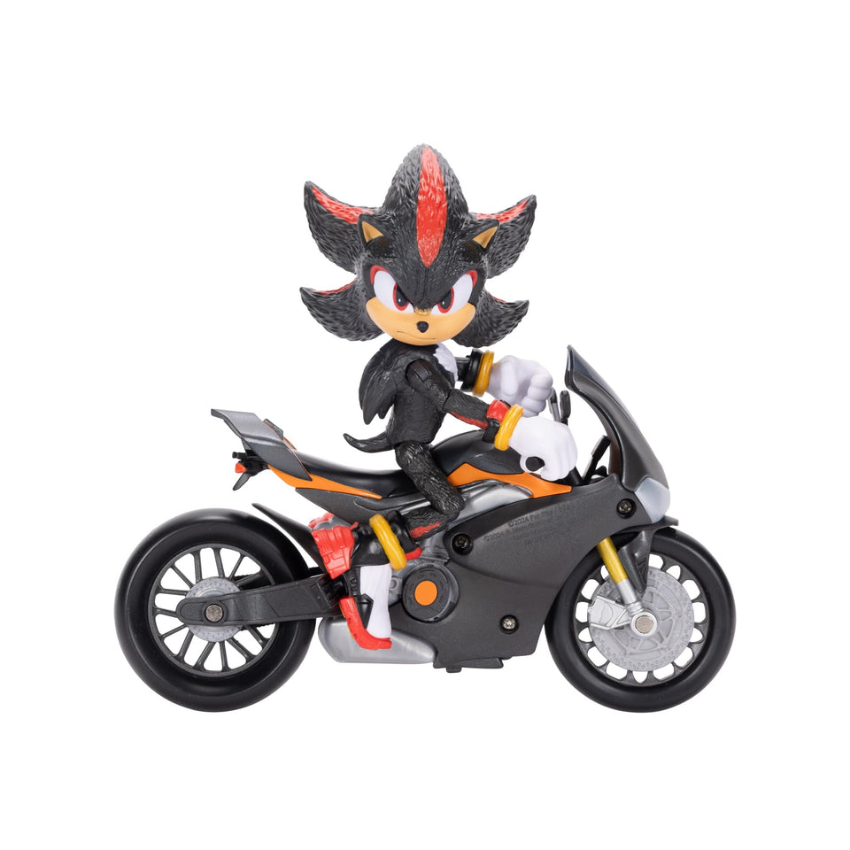 Sonic 3 Movie 5-Inch figure with motorcycle for dynamic display.
