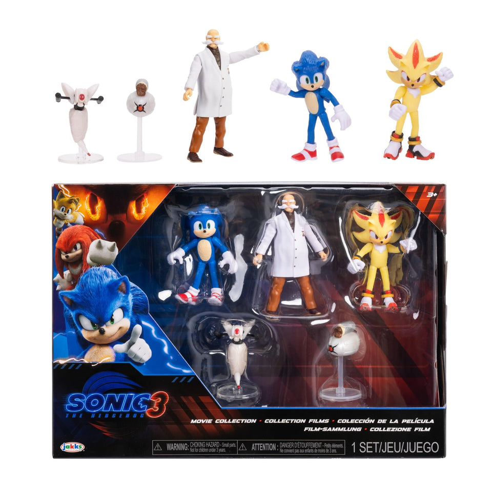 Sonic the Hedgehog 3 movie figure ready for dynamic play and display.