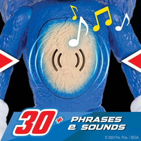 Sonic the Hedgehog 3 Ultimate figure showcasing phrases and sounds for interactive storytelling.