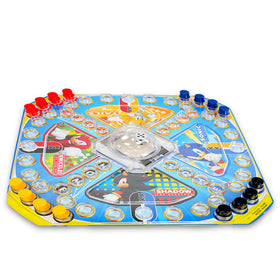 Sonic the Hedgehog board game characters Sonic, Tails, and Knuckles for kid-friendly adventures.