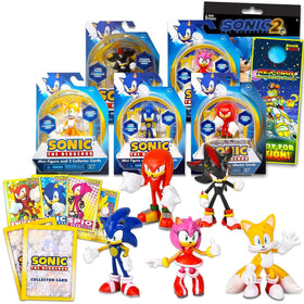 Sonic The Hedgehog display figure, Sonic figure, ideal cake topper and party centerpiece.