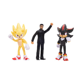 Sonic The Hedgehog Movie 3 figure on shelf-ready packaging ideal for gifts.