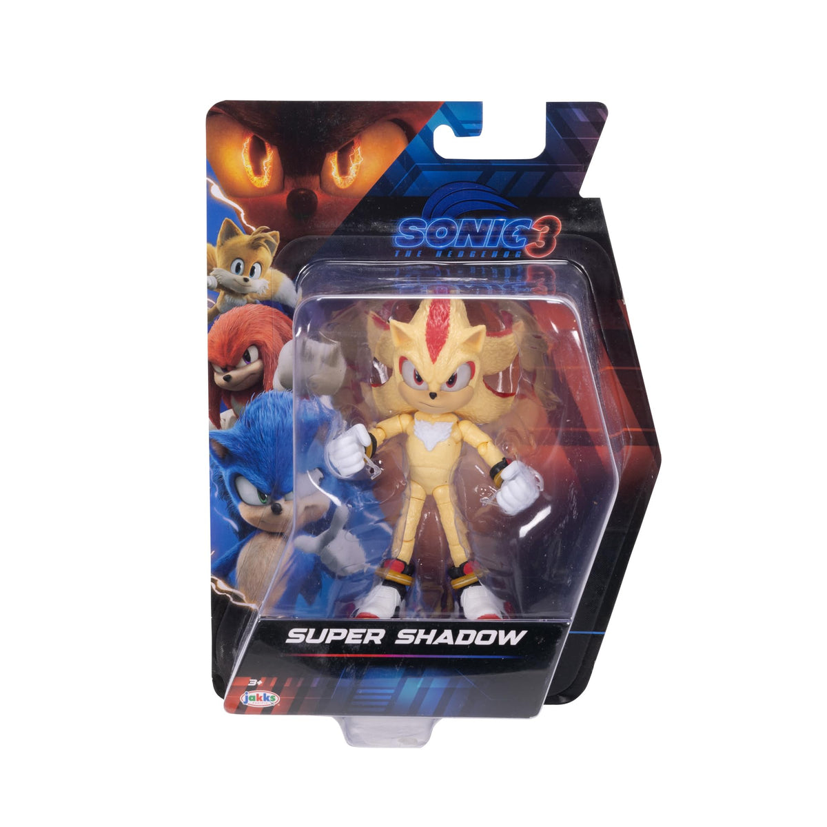 Sonic The Hedgehog Super Sonic 5in articulation points for poseable display.
