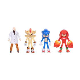 Sonic The Hedgehog Super Sonic 5in detailed sculpt highlights movie-accurate design.