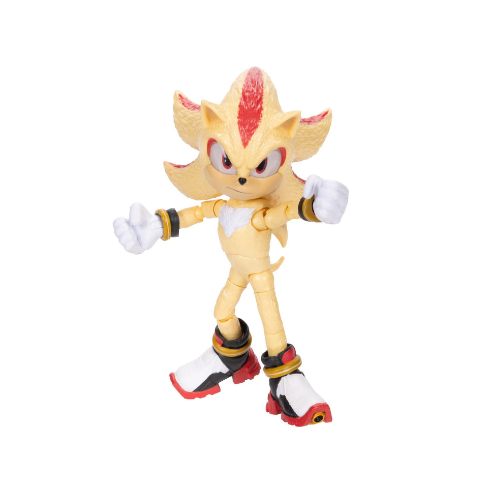Sonic The Hedgehog Super Sonic 5in front view for dynamic display and collection.