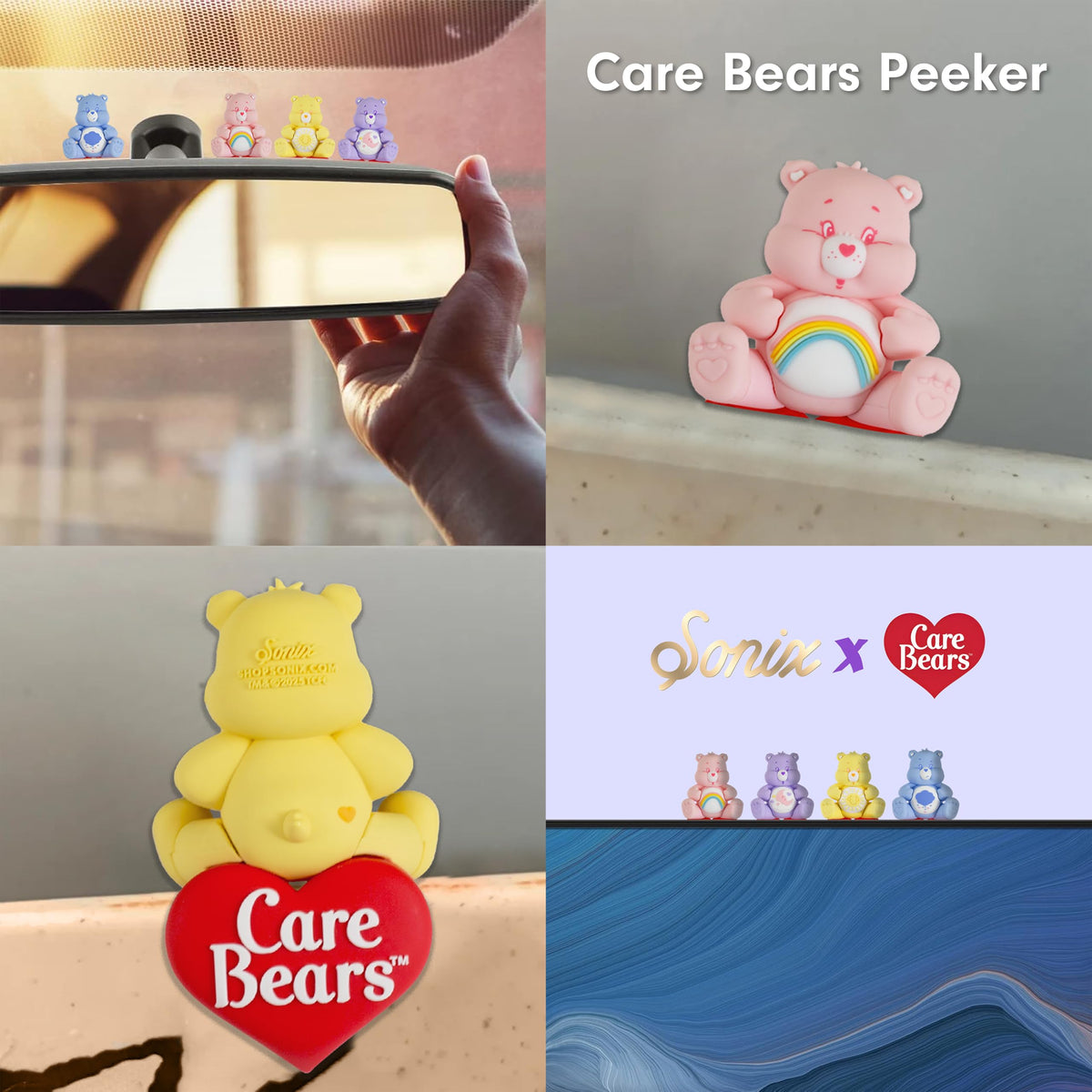 Sonix Care Bears Peekers decorative desk accent for cozy spaces.
