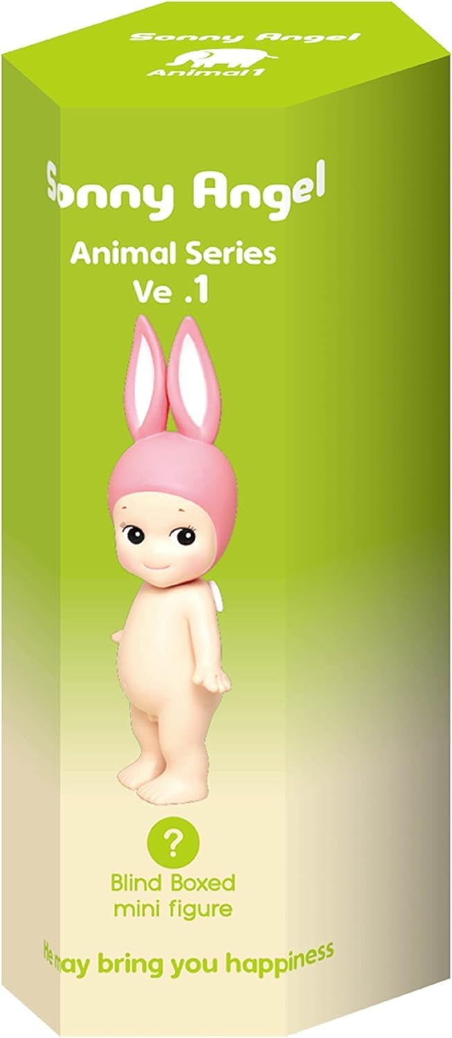 Sonny Angel Animal Version 1 front view sealed blind box, ideal for collectors.