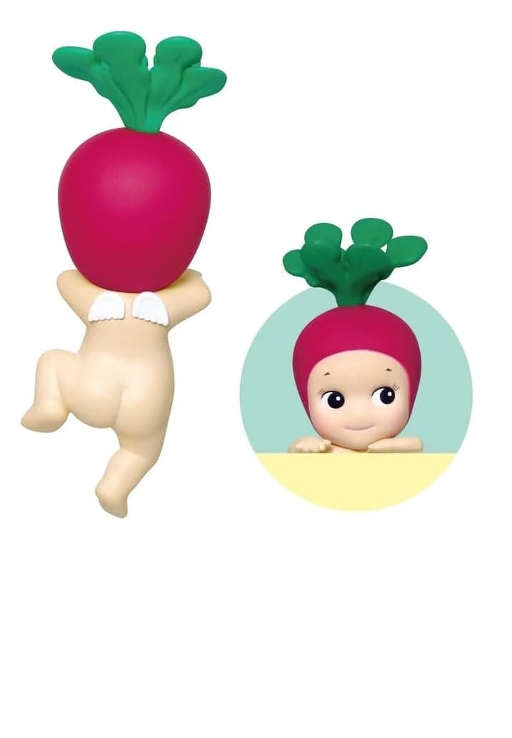 Sonny Angel Hippers Harvest mini figure displayed on a laptop for charm
