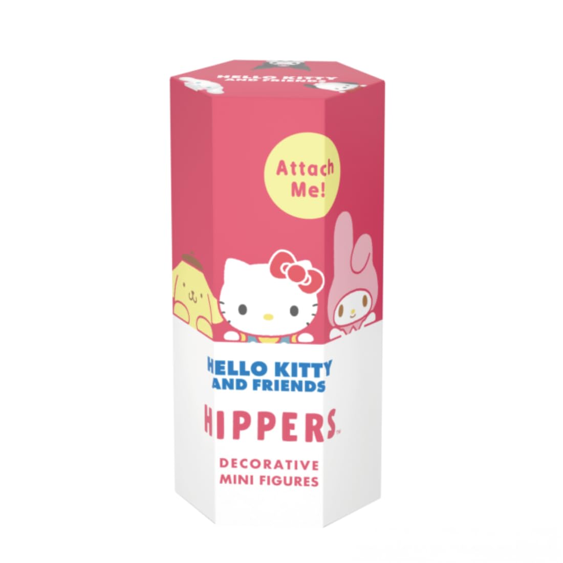 Sonny Angel Hippers Hello Kitty front view adds playful charm to laptops and items.